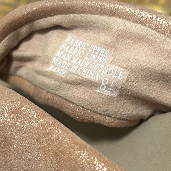 YellowBox Sz 8.5 Rose Gold/Brown Sandals - Picture 4 of 4